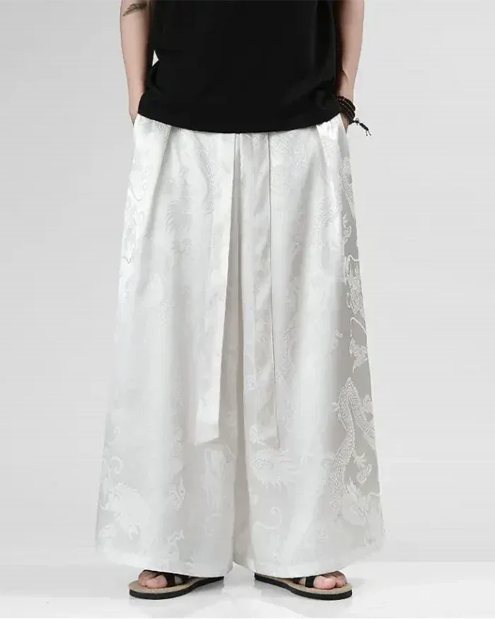 Men's Stylish Hakama Pants - polyester hakama pants - Men's Hakama Pants for Ultimate Comfort and Style