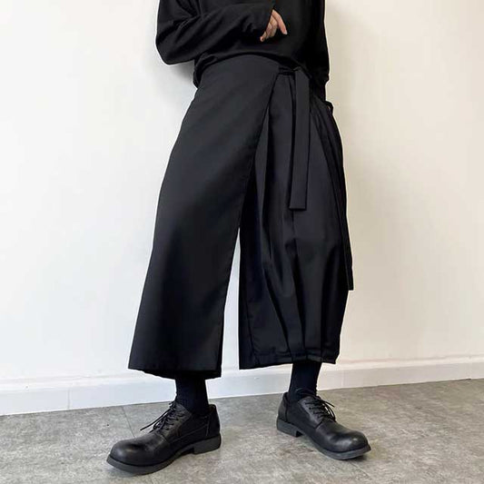 Chic Wide-Leg Hakama Pants