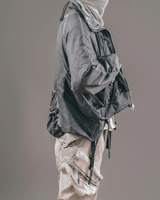 Nostalgic Pocketed Layered Jacket - layering jacket - Layered Jacket with Pockets for Urban Adventures