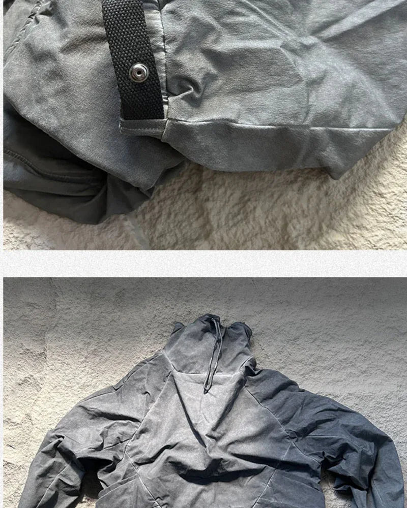 Nostalgic Pocketed Layered Jacket - outdoor jacket - Layered Jacket with Pockets for Urban Adventures