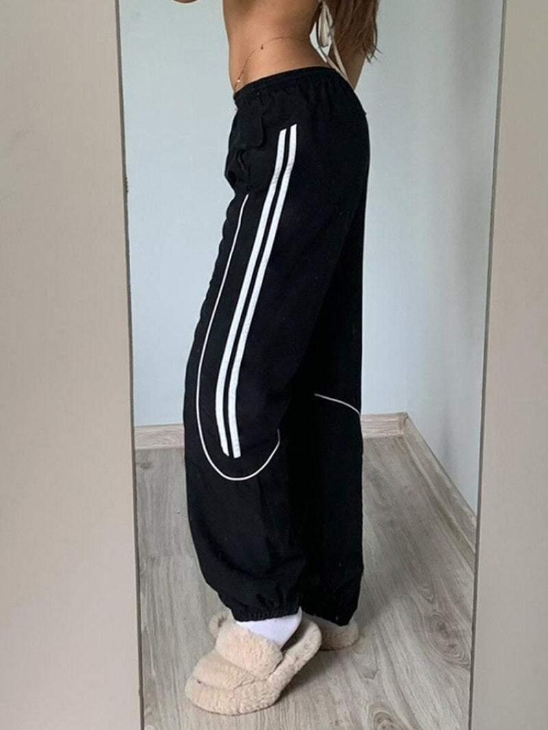 Nylon Track Pants - streetwear - Nylon Track Pants for Comfortable Streetwear Style