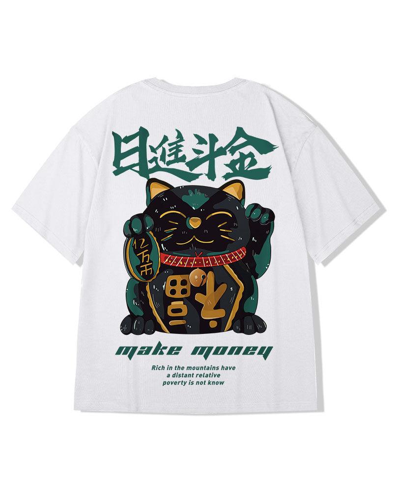 Stylish Lucky Cat T-Shirt