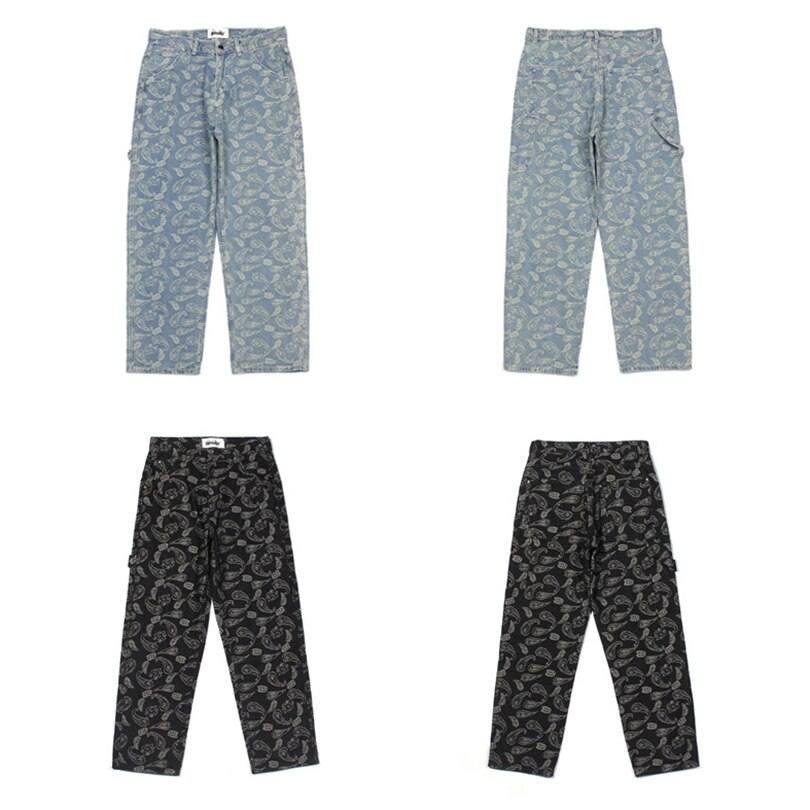 Paisley Jeans - unisex jeans - Unique Paisley Jeans for Streetwear Style