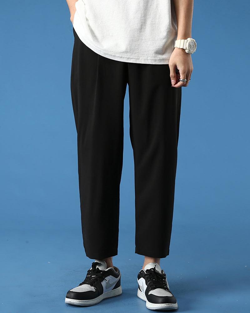 Elegant Silk Straight Leg Pants
