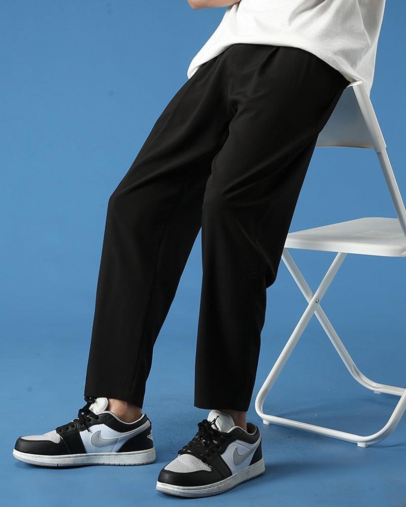 Elegant Silk Straight Leg Pants