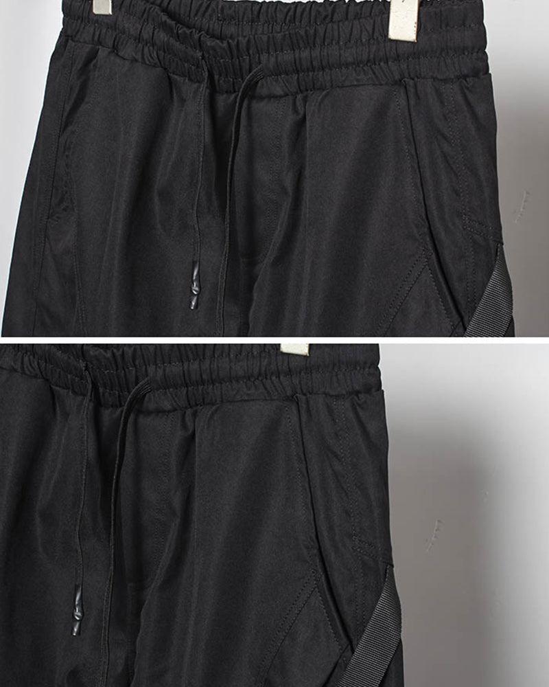 Sleek Black Slim Cargo Pants