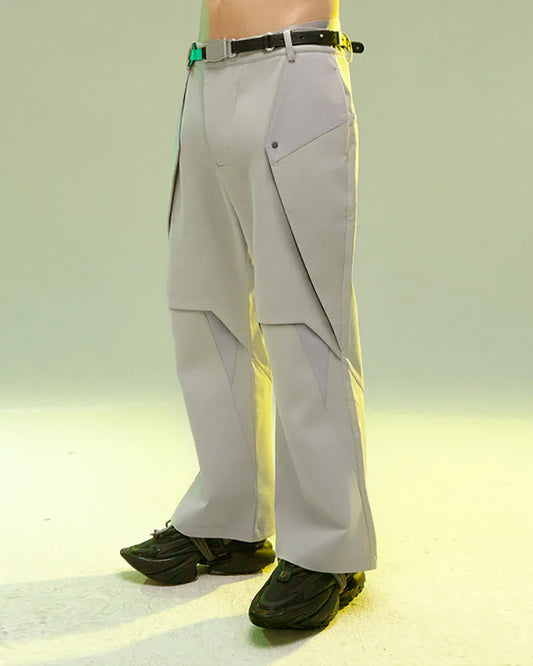 Revolutionary Cyberpunk Layered Trousers - techwear inspired trousers - Cyberpunk Layered Trousers for Stylish Comfort