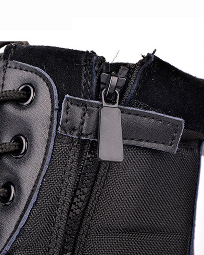 Rugged Tactical Hiking Footwear - techwear boots - Tactical Hiking Footwear for Urban Adventures