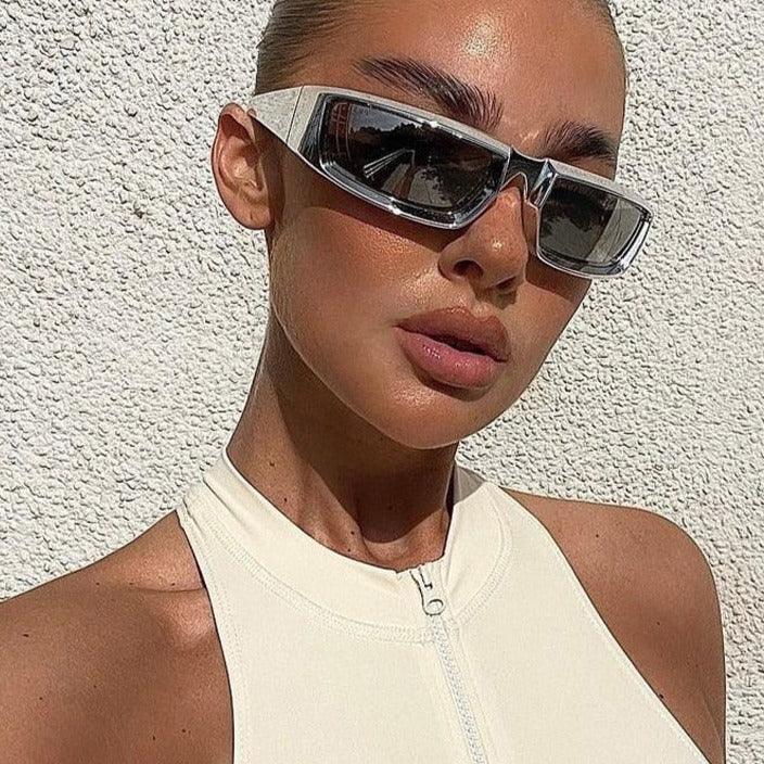 Silver Y2K Glasses - timeless design - Stylish Silver Y2K Glasses for Modern Looks