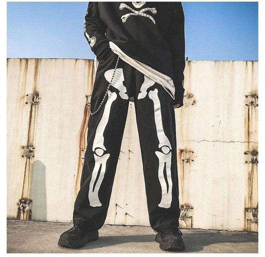 Skeleton Pants - skeleton pants - Trendy Skeleton Pants for Modern Streetwear Style