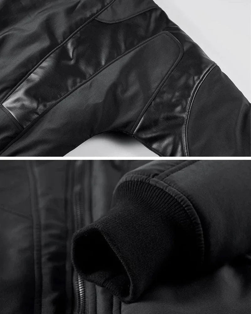 Snug Patchwork Bomber Jacket - urban style - Snug Patchwork Bomber Jacket for Urban Style