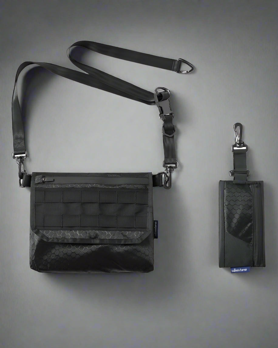 Chic Black Sling Bag Set