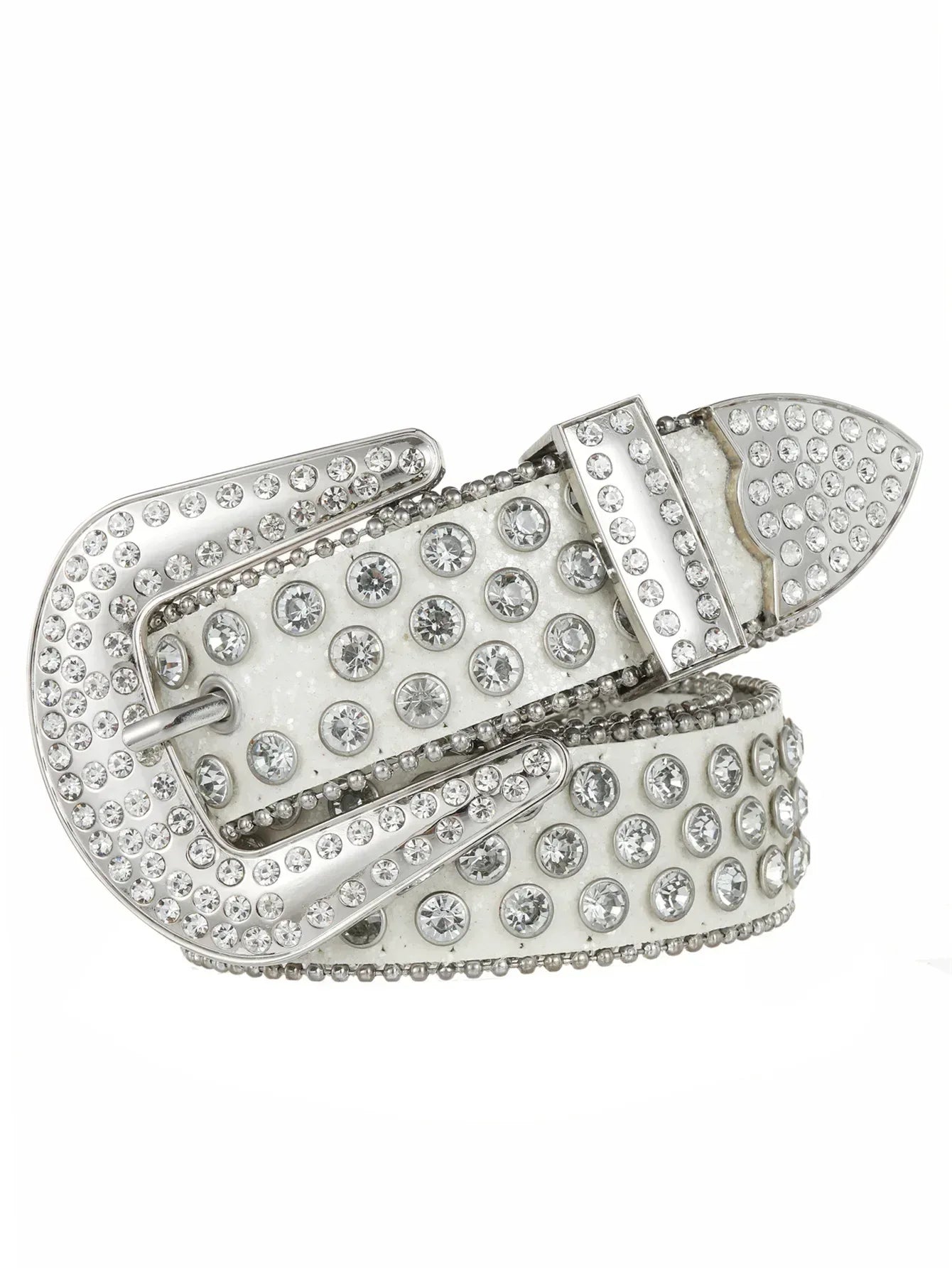 Sparkling Western Style Belt - 2000s fashion belt - Sparkling Western Style Belt for Retro Looks