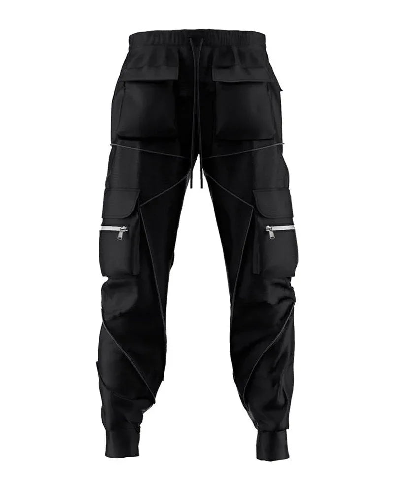 Stealth Reflective Tactical Cargo - street style - Reflective Tactical Cargo Pants for Men
