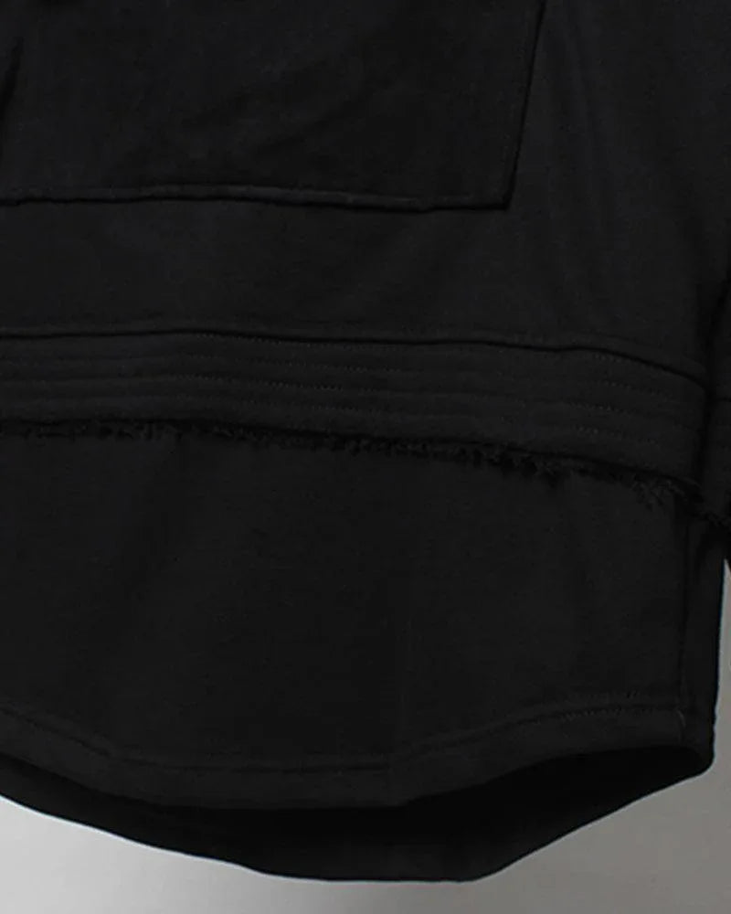 Stealthy Black Ninja Hoodie - black hoodie - Stealthy Black Ninja Hoodie for Daily Urban Wear