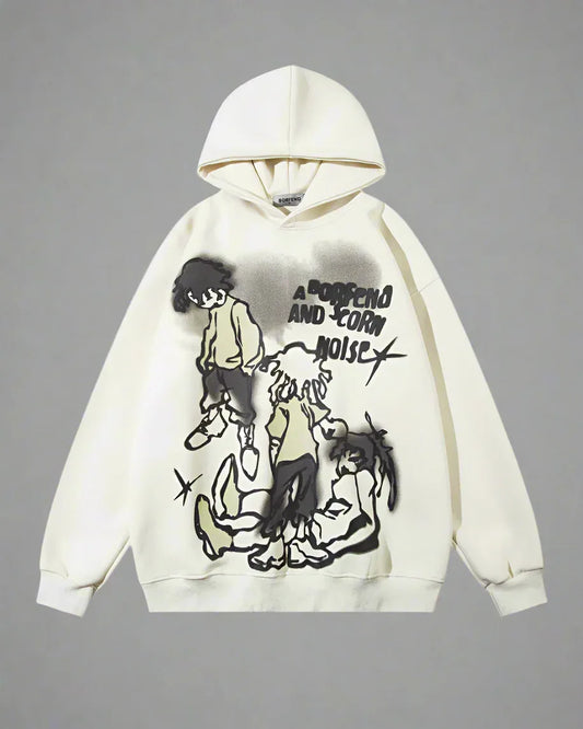 Street Art Love Hoodie - stylish hoodie - Stylish Street Art Love Hoodie for Everyday Wear