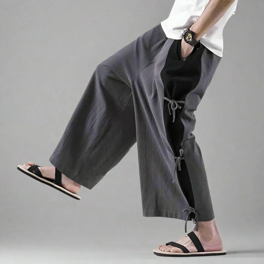 Stylish Everyday Hakama Trousers - hakama trousers - Stylish Hakama Trousers for Everyday Comfort