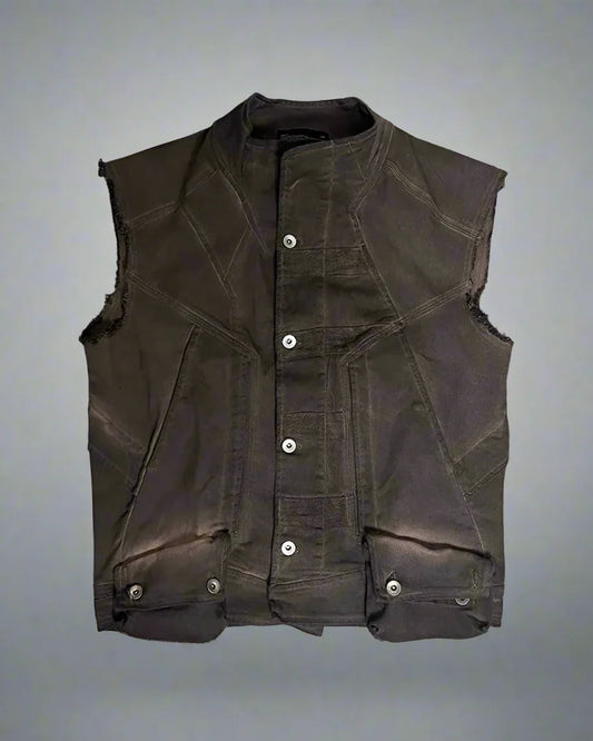 Stylish Geometric Exploration Vest - vintage-style vest - Geometric Exploration Vest for Unique Style