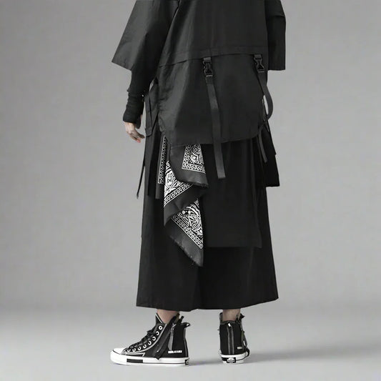 Stylish Hakama-Style Trousers - harajuku streetwear - Hakama-Style Trousers for Stylish Streetwear Looks