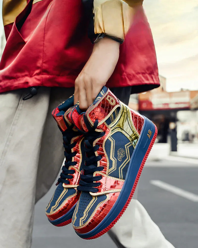 Stylish High-Top Platform Kicks - techwear - Trendy High-Top Platform Shoes for Urban Style