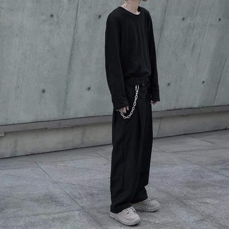 Stylish Pants Chain Accessory - durable pants chain - Stylish Silver Steel Pants Chain Accessory