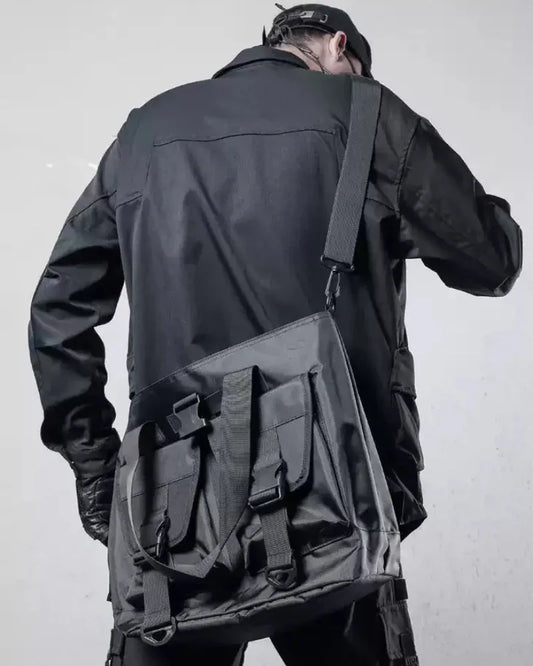 Stylish Patchwork Utility Shirt - patchwork shirt - Utility Patchwork Cargo Shirt for Streetwear Style