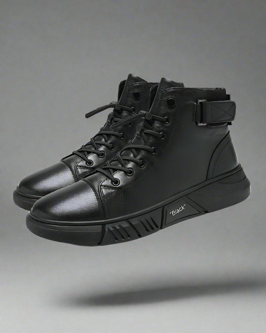 Stylish Waterproof Leather Sneakers - techwear-core - Stylish Waterproof Leather Sneakers for Summer