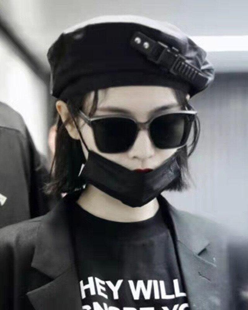 Neon Cyberpunk Beret Accessory