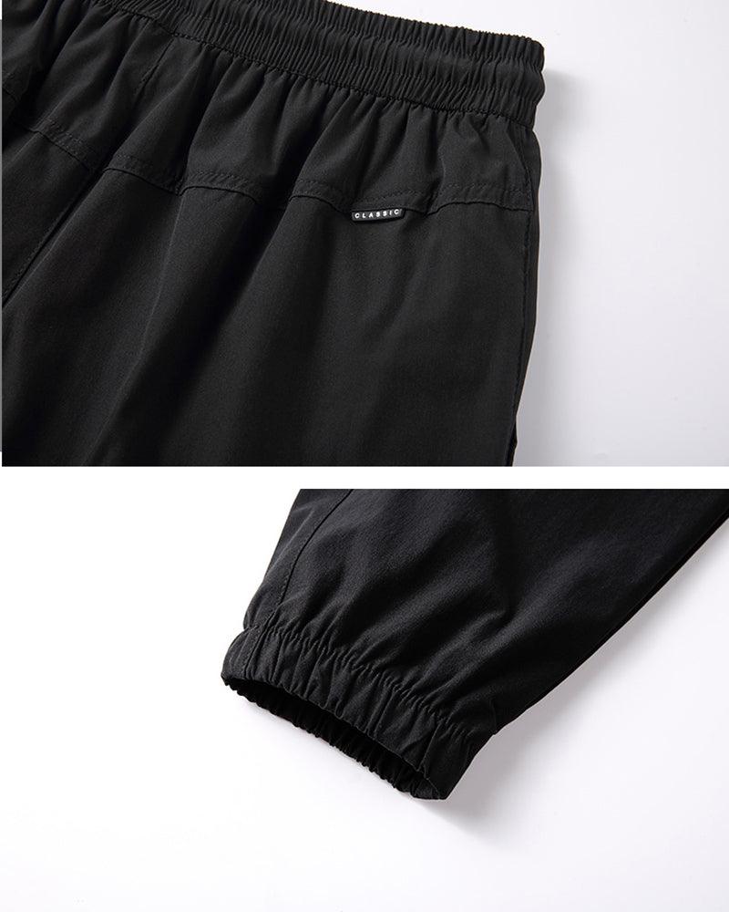 Sleek Silk Black Joggers