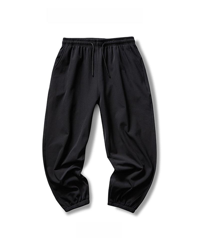 Sleek Silk Black Joggers
