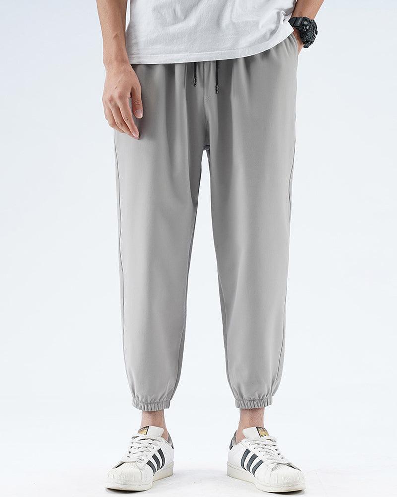 Sleek Silk Black Joggers