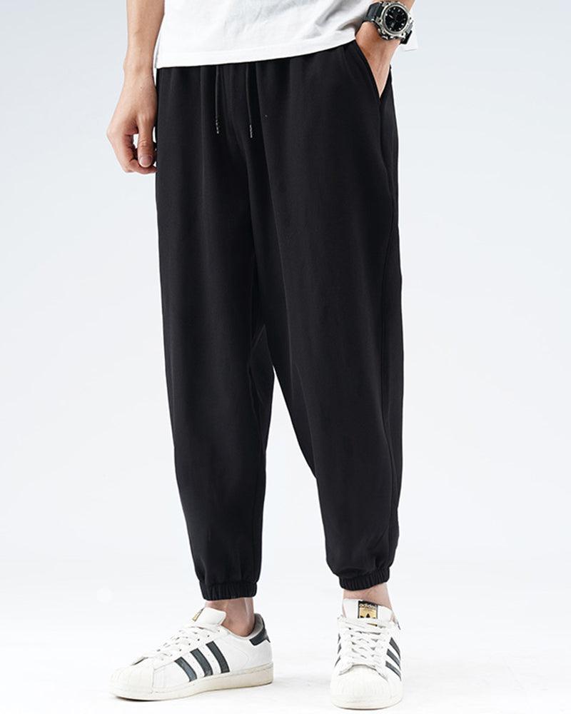 Sleek Silk Black Joggers