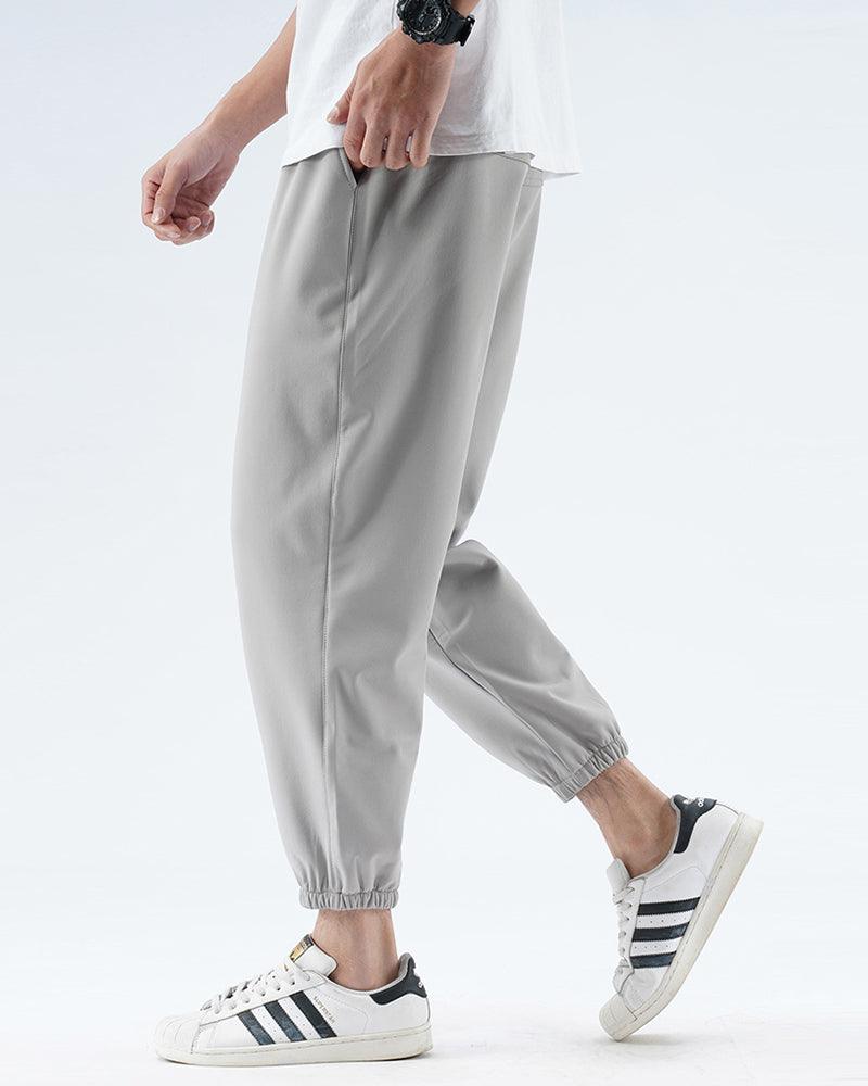 Sleek Silk Black Joggers