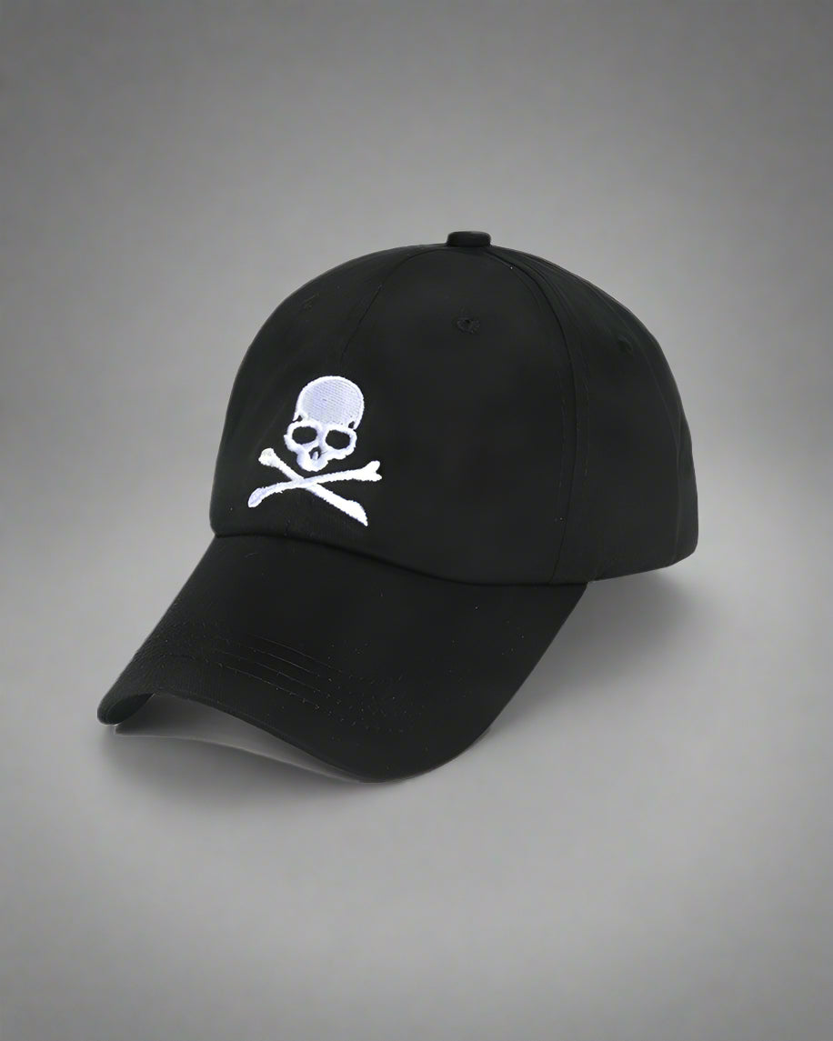 Chic Black Skull Cap