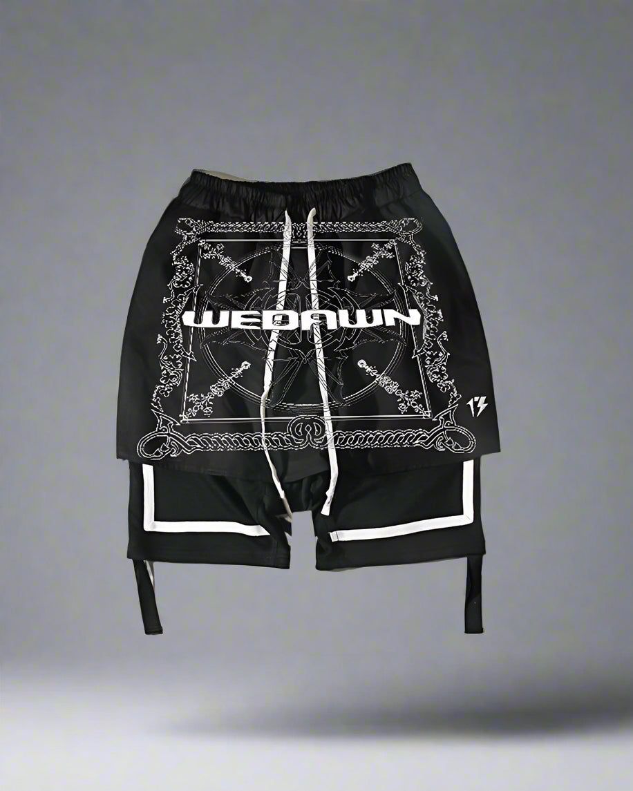 Edgy Cyberpunk Rocker Shorts