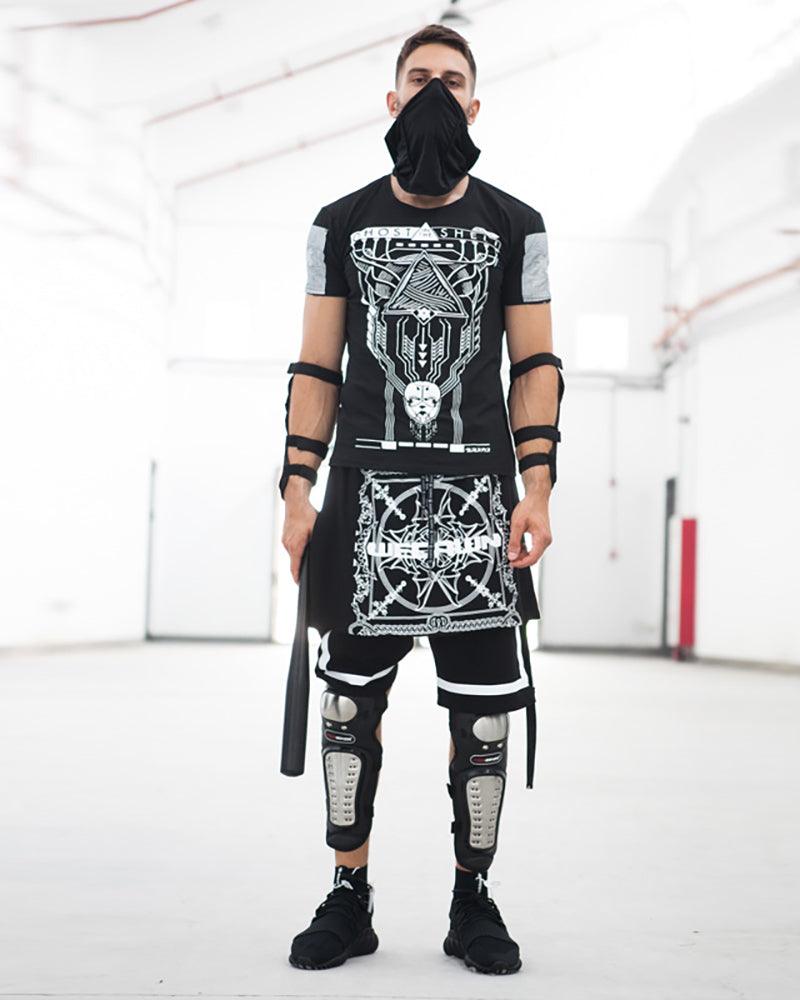 Edgy Cyberpunk Rocker Shorts
