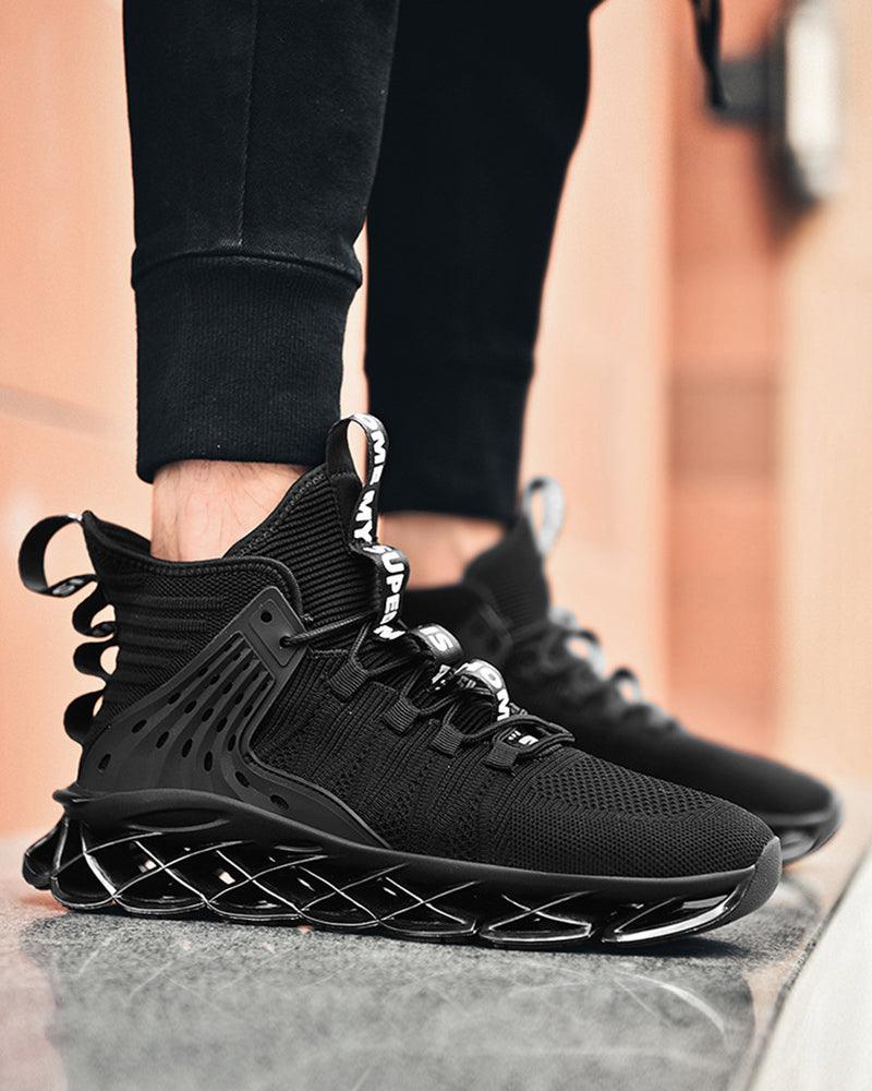 Stylish High-Top Flyweave Sneakers