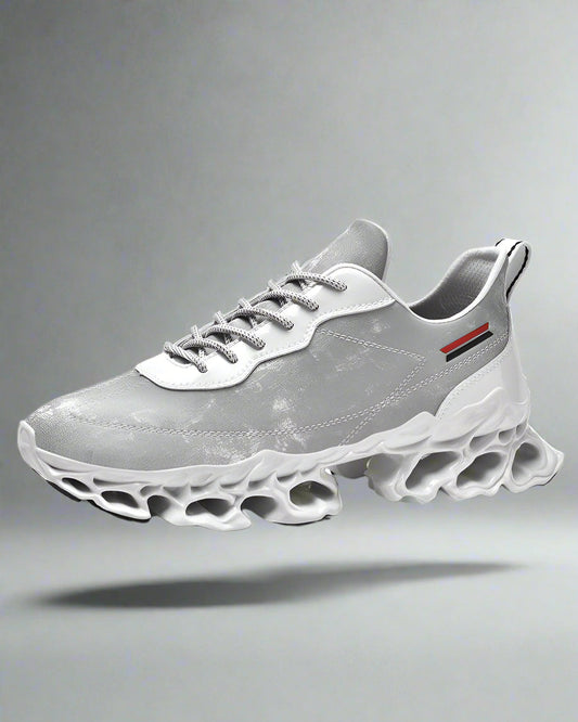 Chic Frosted Leather Sneakers