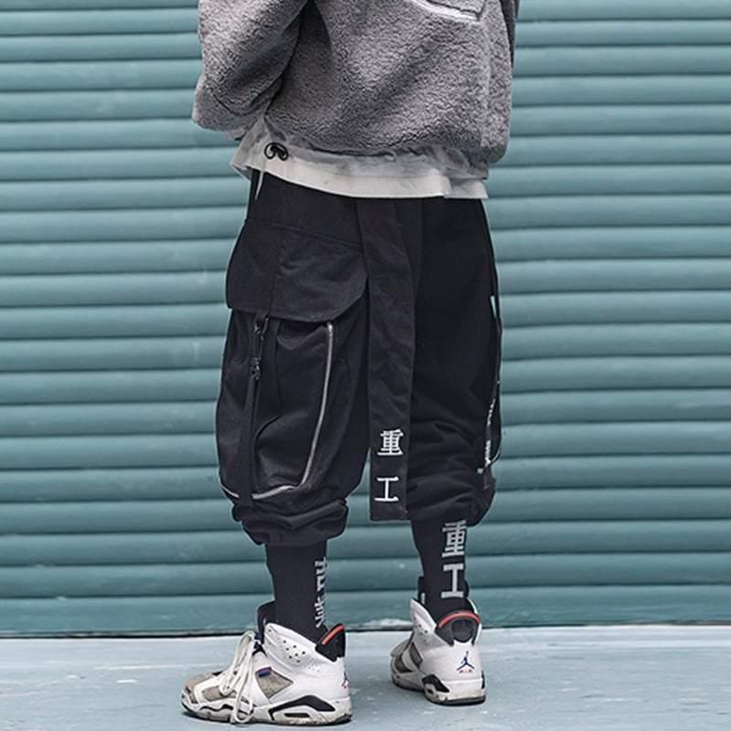 Covert Black Cargo Pants