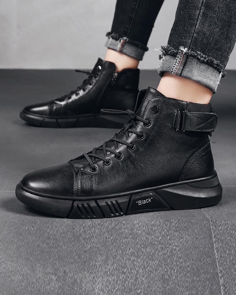 Stylish Waterproof Leather Sneakers
