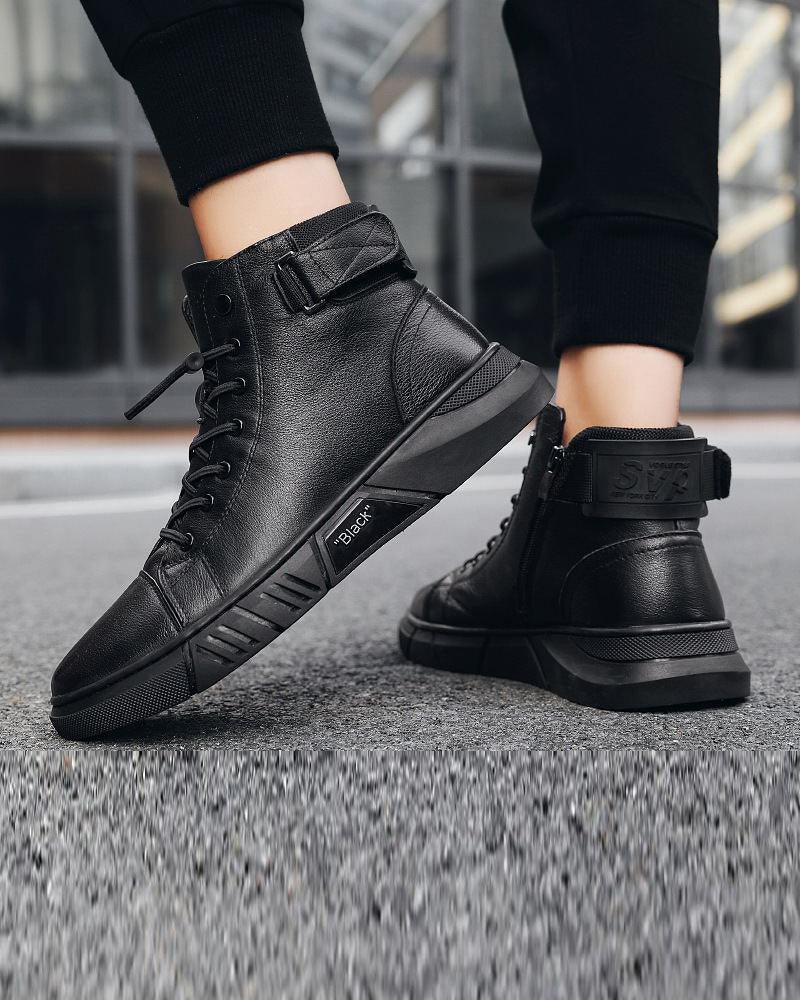 Stylish Waterproof Leather Sneakers