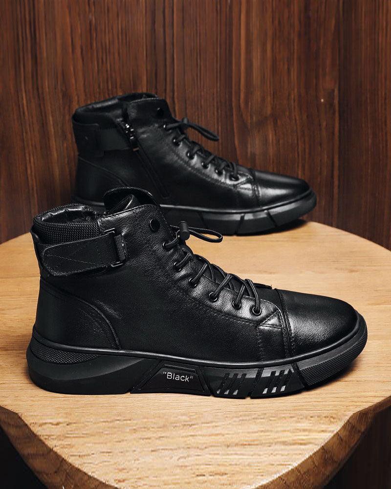 Stylish Waterproof Leather Sneakers