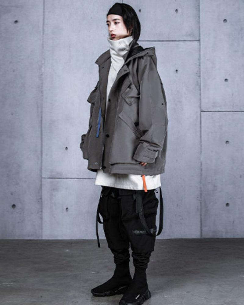 Vibrant Cyberpunk Hooded Jacket