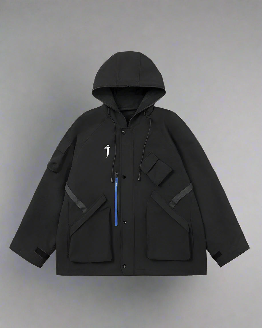 Vibrant Cyberpunk Hooded Jacket