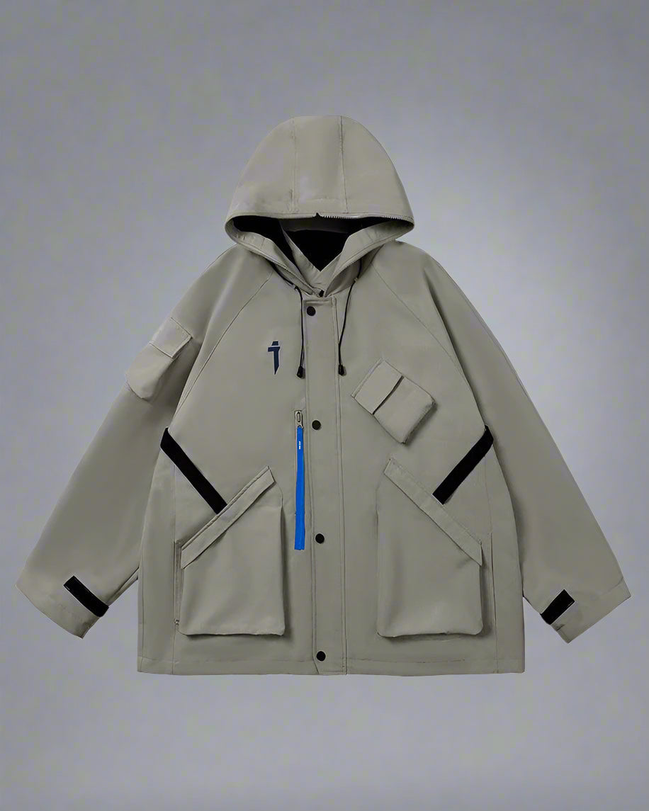 Vibrant Cyberpunk Hooded Jacket