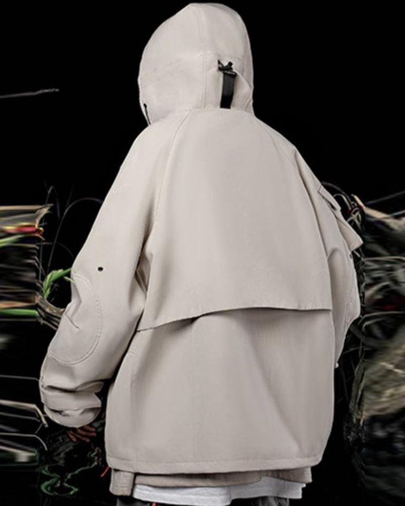 Vibrant Cyberpunk Hooded Jacket
