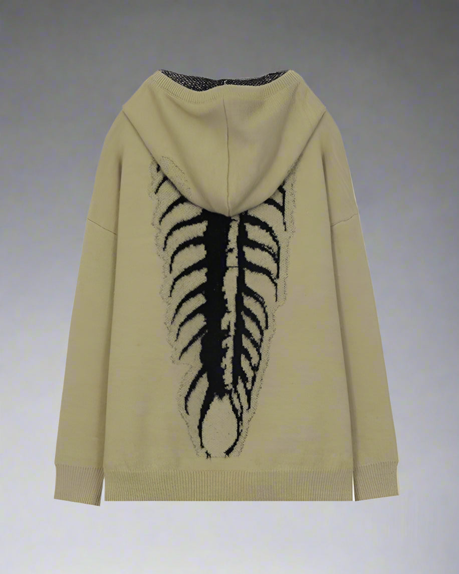Edgy Urban Skull Hoodie