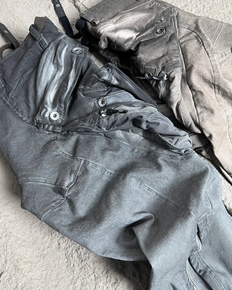 Tough Vintage Cargo Trousers - stylish cargo pants - Stylish Cargo Trousers with Techwear Inspiration