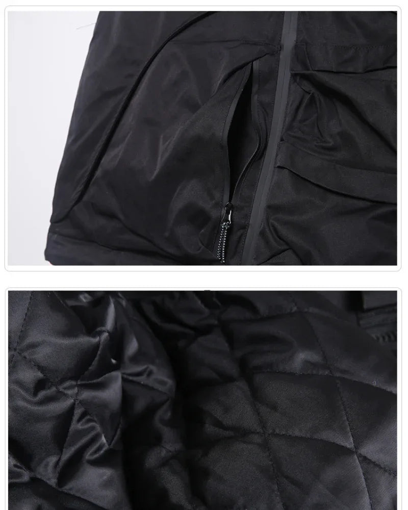 Ultimate Winter Utility Vest - patchwork winter vest - Practical Multi-Pocket Tactical Winter Vest