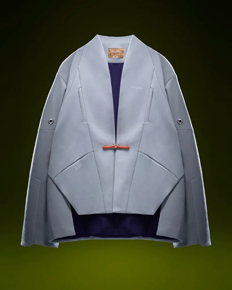 Urban Suede Cyberpunk Jacket - techwear-core - Stylish Urban Suede Cyberpunk Jacket for All Occasions